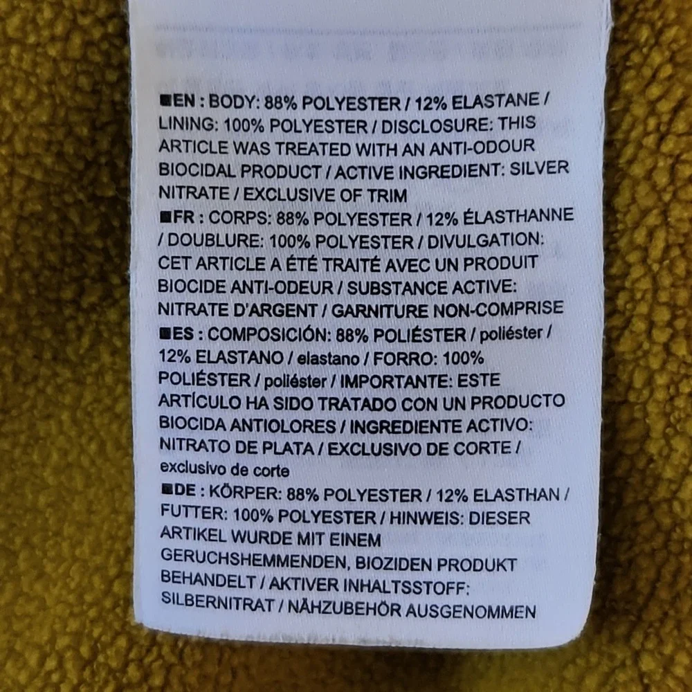 Arcteryx Fortrez Hoody‎ Mens Medium Mustard Yellow Full Zip Fleece Jacket 18090